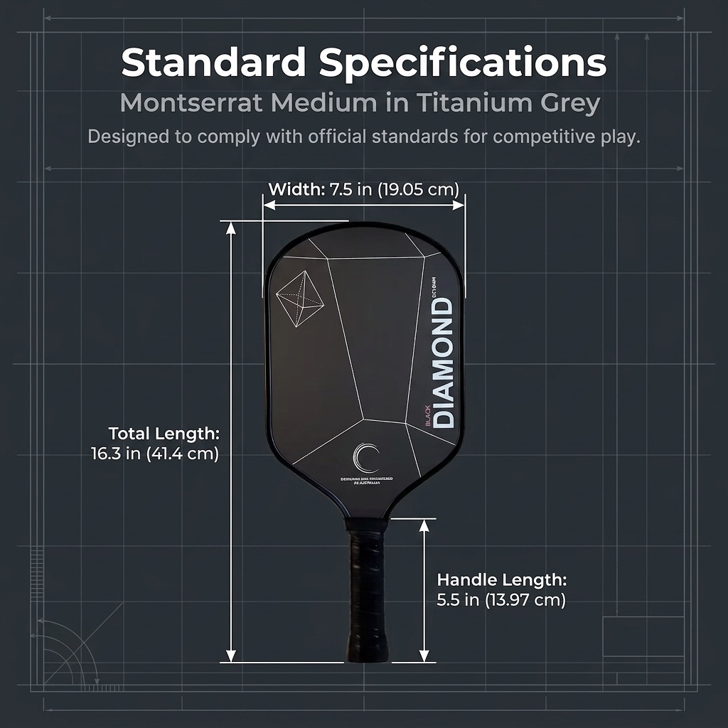 Crepe Pan Carbon - Paleta de Pickleball BLACK DIAMOND T700