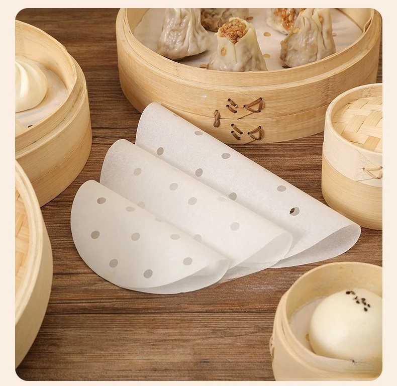 Bao Steamer Bamboo - Papel desechable para vapor de calidad