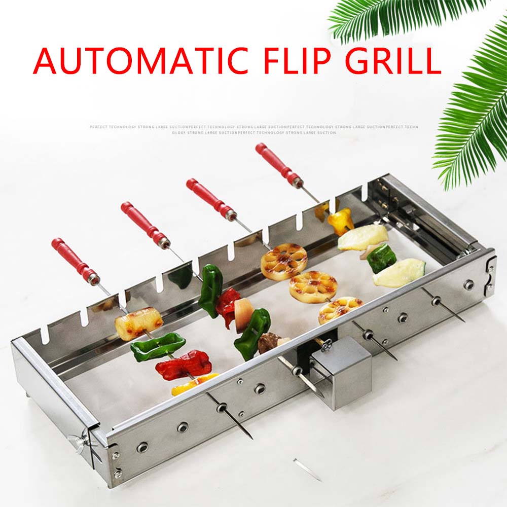 Brochetas de parrilla de acero - Hot Dog Press reseña y precio