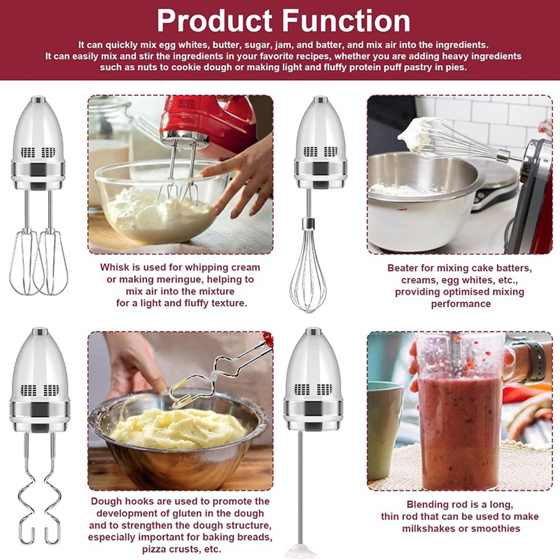 Accesorios para batidora de ma - Kitchenaid Mixer Hand Mixer reseña y precio