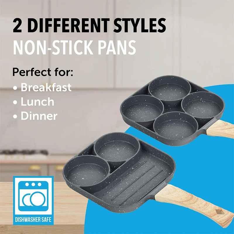 Sartén para Huevos y Panqueque - Mini Pancake Griddle reseña y precio