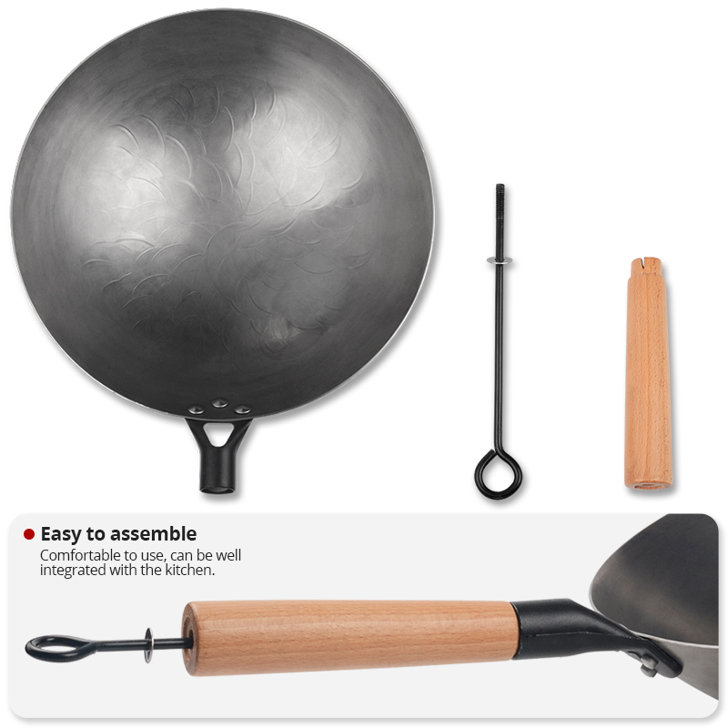 Wok de hierro chino hecho a ma - Cast Iron Corn reseña y precio
