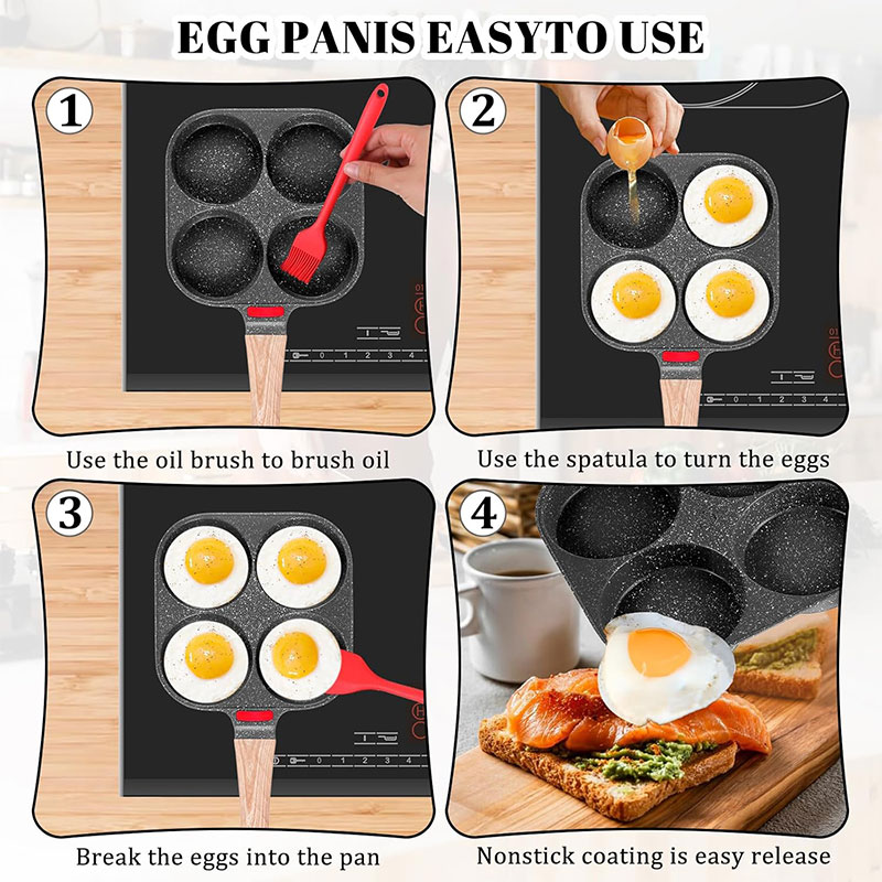 Sartén para huevos profunda co - Mini Pancake Griddle reseña y precio