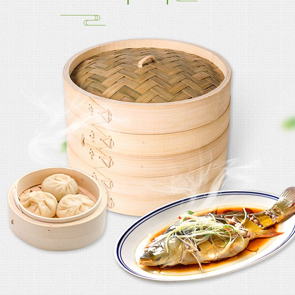 Vaporizador chino de bambú, co - Bao Steamer Bamboo reseña y precio