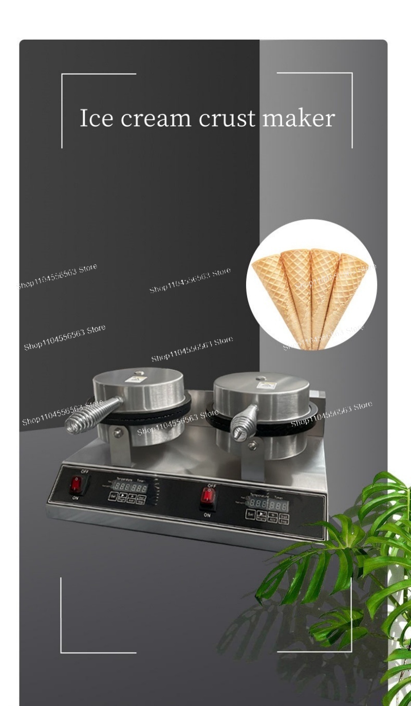 Máquina para hacer conos de he - Waffle Cone Maker reseña y precio